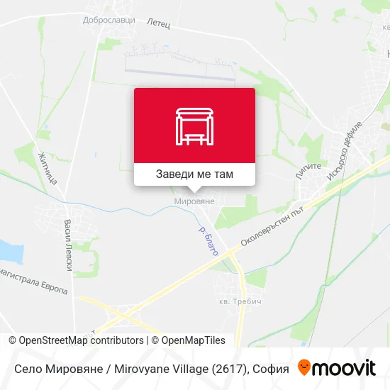 Село Мировяне / Mirovyane Village (2617) карта