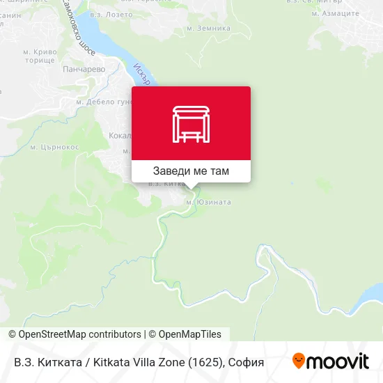 В.З. Китката / Kitkata Villa Zone (1625) карта