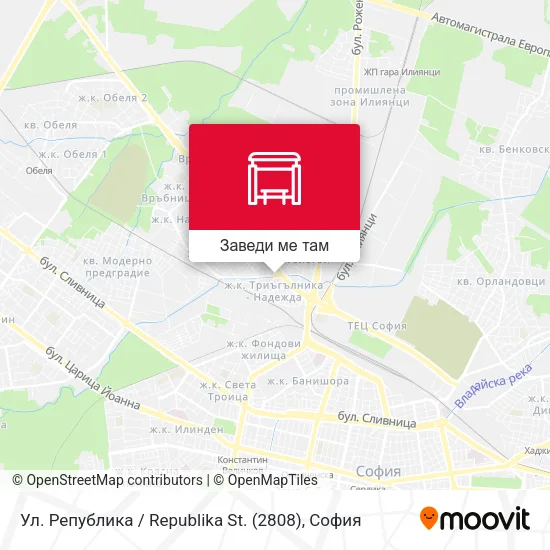 Ул. Република / Republika St. (2808) карта