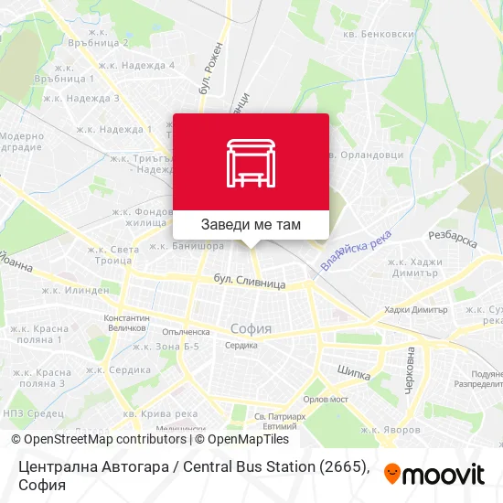 Централна Автогара / Central Bus Station (2665) карта
