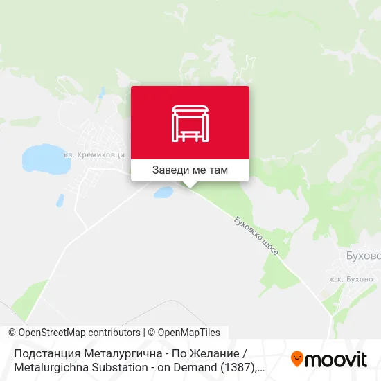 Подстанция Металургична - По Желание / Metalurgichna Substation - on Demand (1387) карта