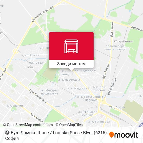 Ⓜ️ Бул. Ломско Шосе / Lomsko Shose Blvd. (6215) карта