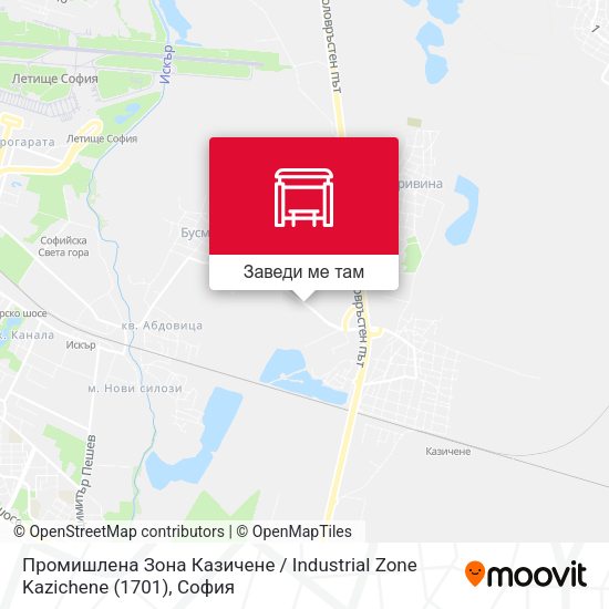 Промишлена Зона Казичене / Industrial Zone Kazichene (1701) карта