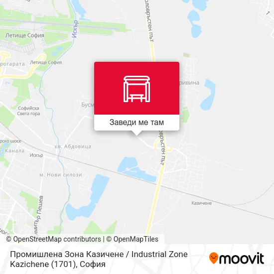 Промишлена Зона Казичене / Industrial Zone Kazichene (1701) карта