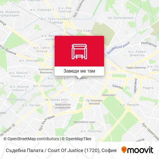 Съдебна Палата / Court Of Justice (1720) карта