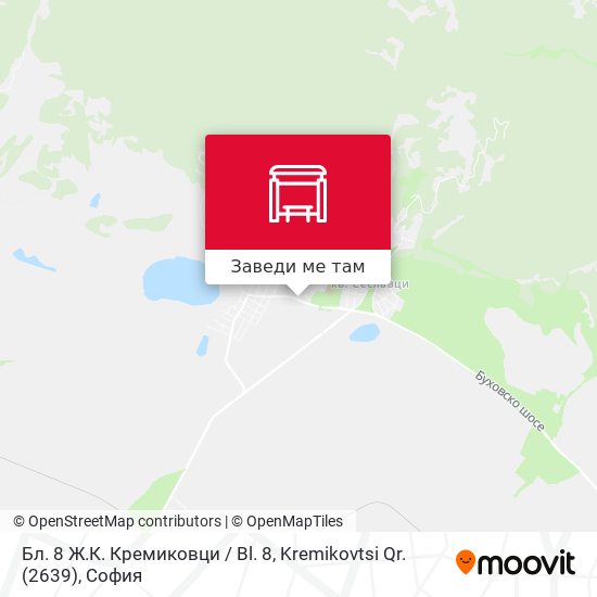 Бл. 8 Ж.К. Кремиковци / Bl. 8, Kremikovtsi Qr. (2639) карта
