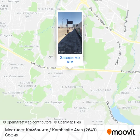 Местност Камбаните / Kambanite Area (2649) карта