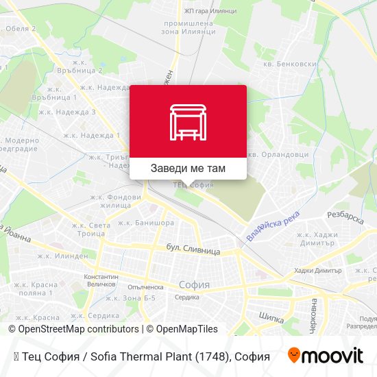 🏭 Тец София / Sofia Thermal Plant (1748) карта