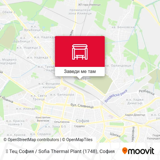 🏭 Тец София / Sofia Thermal Plant (1748) карта