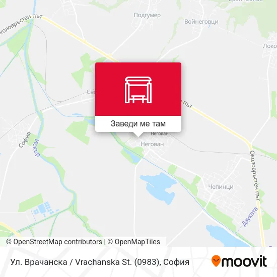 Ул. Врачанска / Vrachanska St. (0983) карта