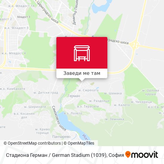 Стадиона Герман / German Stadium (1039) карта