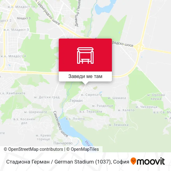 Стадиона Герман / German Stadium (1037) карта