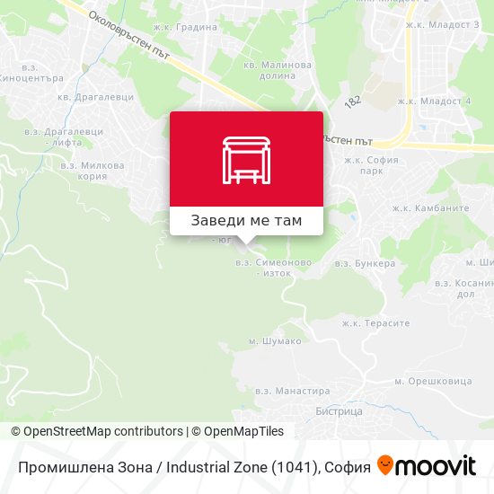Промишлена Зона / Industrial Zone (1041) карта