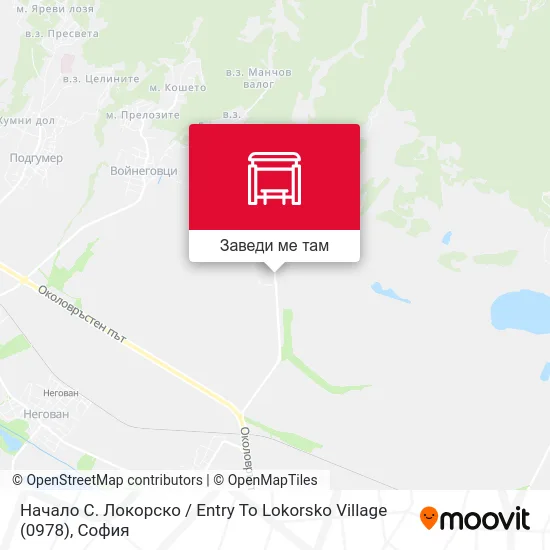 Начало С. Локорско / Entry To Lokorsko Village (0978) карта