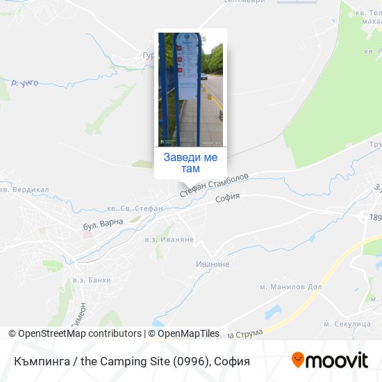 Къмпинга / the Camping Site (0996) карта