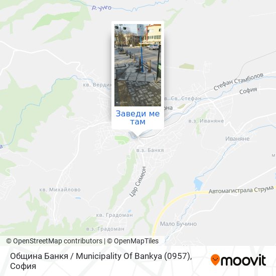 Община Банкя / Municipality Of Bankya (0957) карта