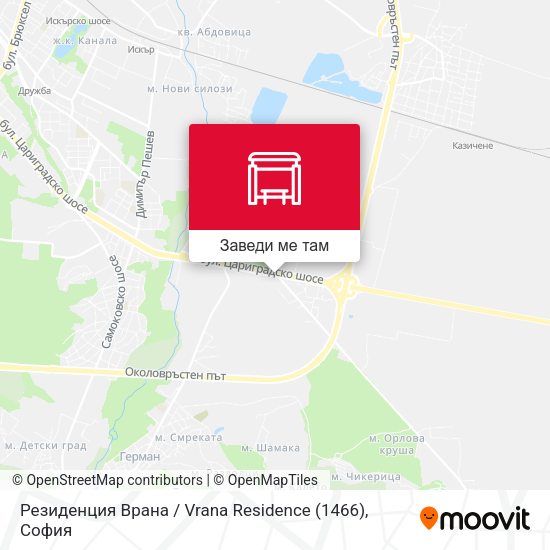 Резиденция Врана / Vrana Residence (1466) карта