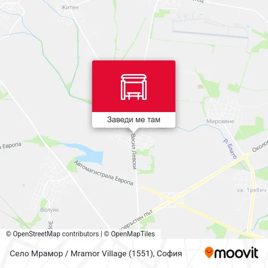 Село Мрамор / Mramor Village (1551) карта