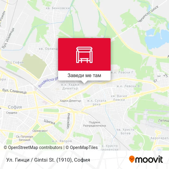 Ул. Гинци / Gintsi St. (1910) карта