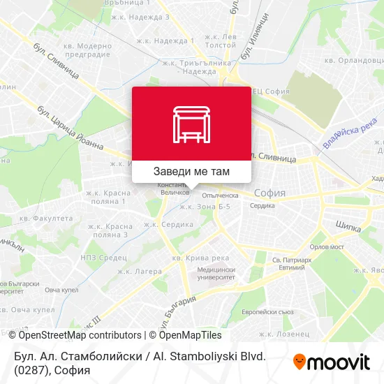 Бул. Ал. Стамболийски / Al. Stamboliyski Blvd. (0287) карта