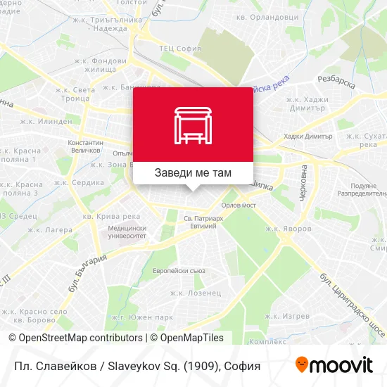 Пл. Славейков / Slaveykov Sq. (1909) карта