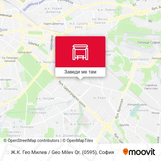 🚌 Ж.К. Гео Милев / Geo Milev Qr. (0595) карта