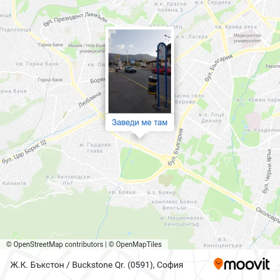 Ж.К. Бъкстон / Buckstone Qr. (0591) карта