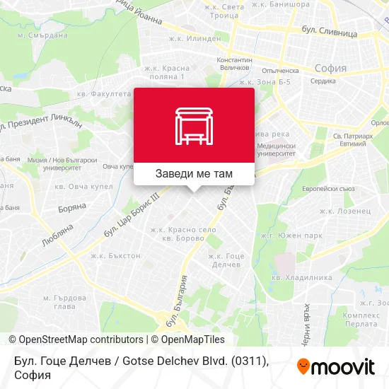 Бул. Гоце Делчев / Gotse Delchev Blvd. (0311) карта