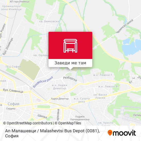 Ап Малашевци / Malashevtsi Bus Depot (0081) карта