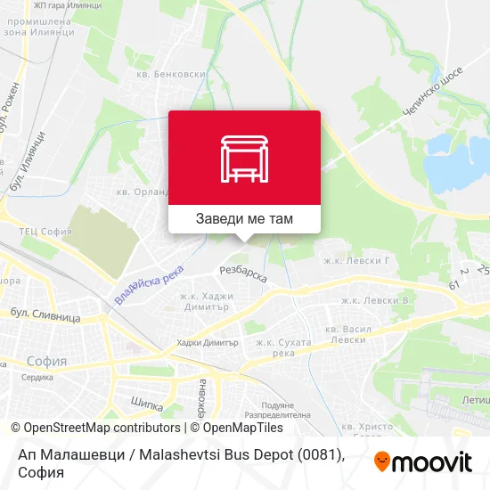 Ап Малашевци / Malashevtsi Bus Depot (0081) карта