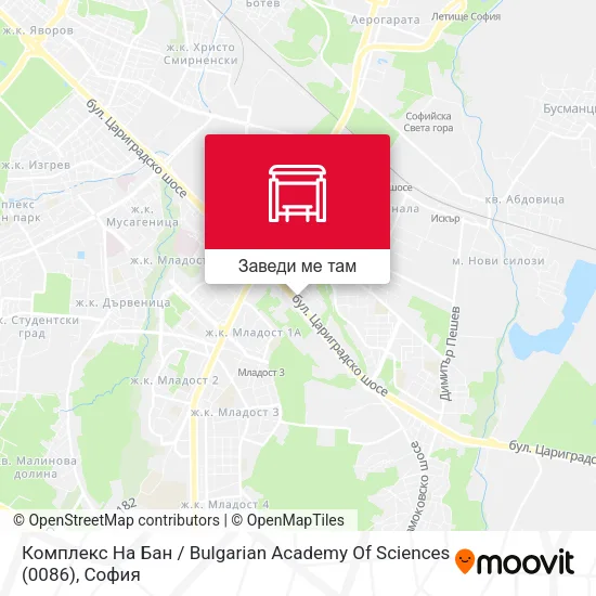 Комплекс На Бан / Bulgarian Academy Of Sciences (0086) карта