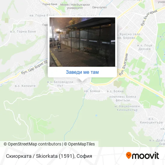 Скиорката / Skiorkata (1591) карта