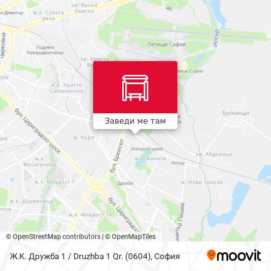 Ж.К. Дружба 1 / Druzhba 1 Qr. (0604) карта