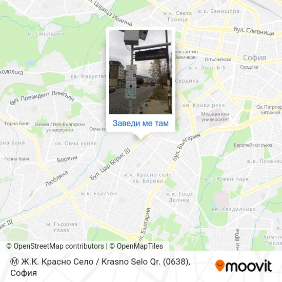 Ⓜ️ Ж.К. Красно Село / Krasno Selo Qr. (0638) карта