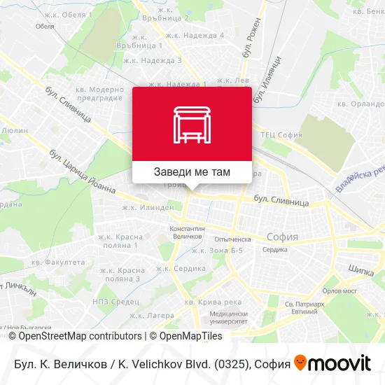 Бул. К. Величков / K. Velichkov Blvd. (0325) карта