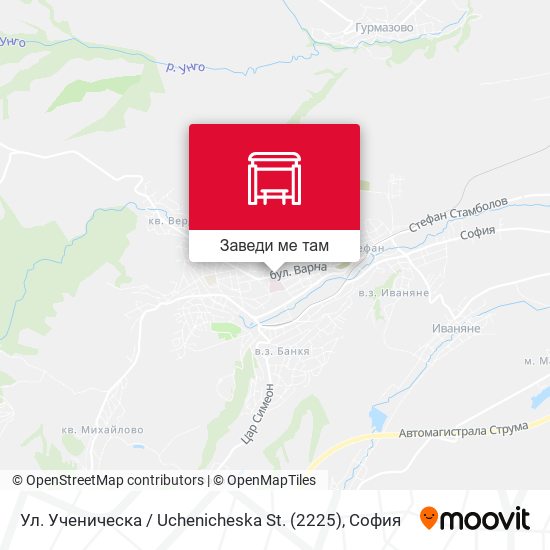 Ул. Ученическа / Uchenicheska St. (2225) карта