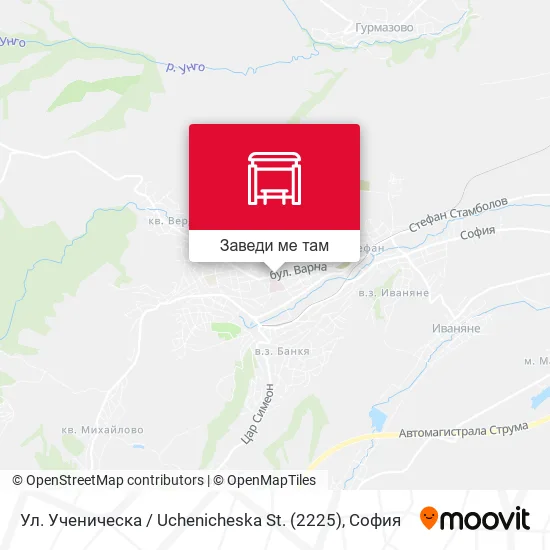 Ул. Ученическа / Uchenicheska St. (2225) карта