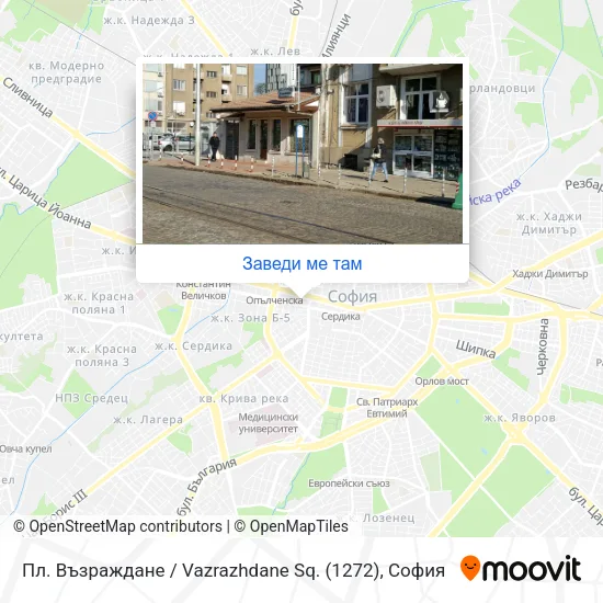 Пл. Възраждане / Vazrazhdane Sq. (1272) карта