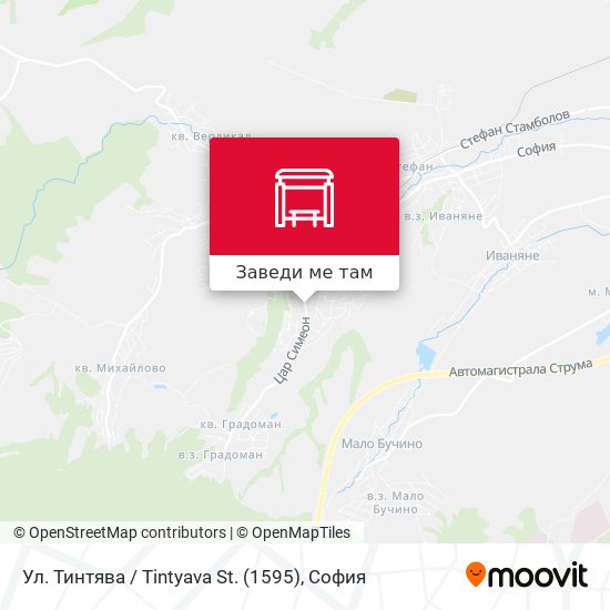 Ул. Тинтява / Tintyava St. (1595) карта