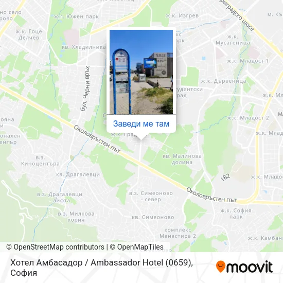 Хотел Амбасадор / Ambassador Hotel (0659) карта