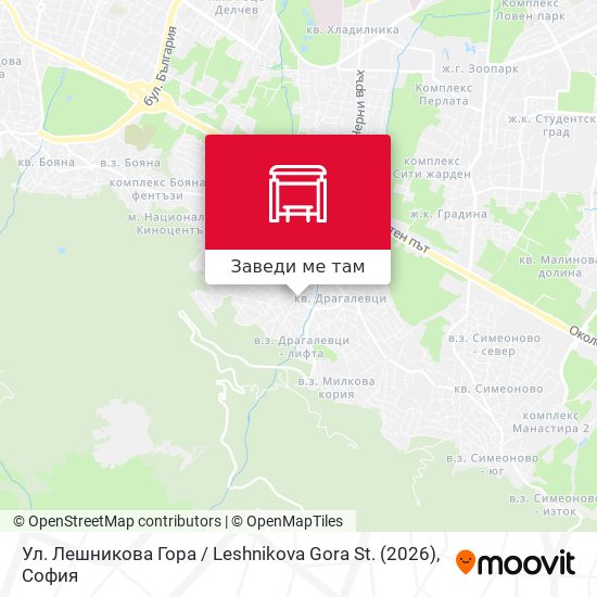 Ул. Лешникова Гора / Leshnikova Gora St. (2026) карта