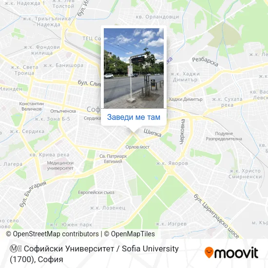 Ⓜ️🎓 Софийски Университет / Sofia University (1700) карта