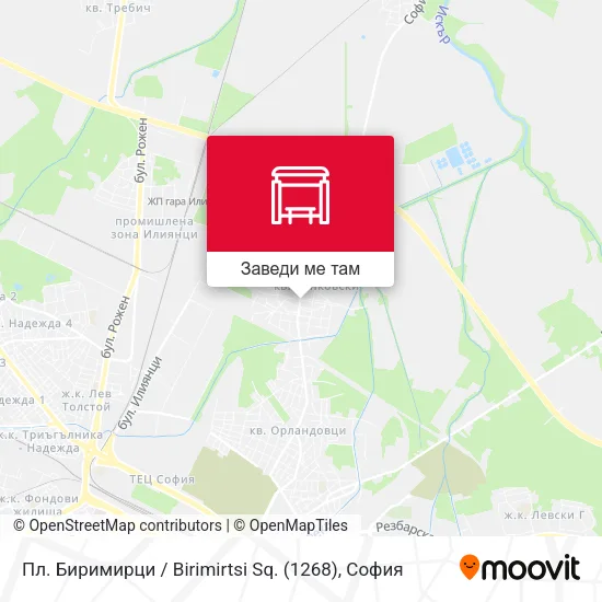 Пл. Биримирци / Birimirtsi Sq. (1268) карта