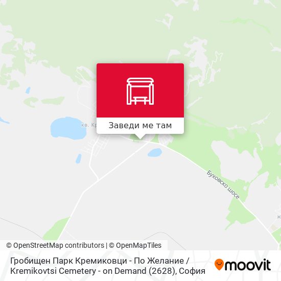 Гробищен Парк Кремиковци - По Желание / Kremikovtsi Cemetery - on Demand (2628) карта