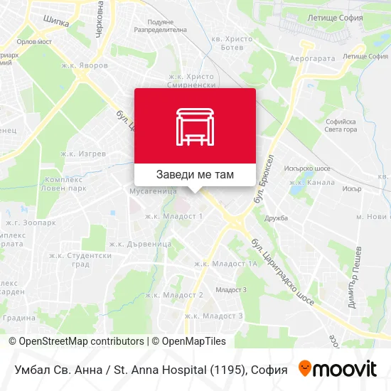 Умбал Св. Анна / St. Anna Hospital (1195) карта