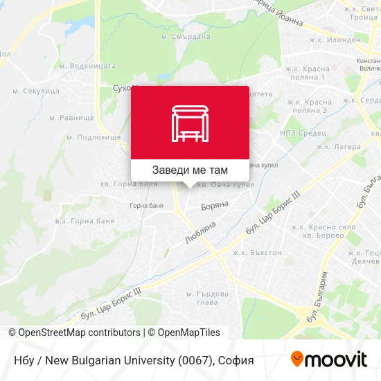 Нбу / New Bulgarian University (0067) карта