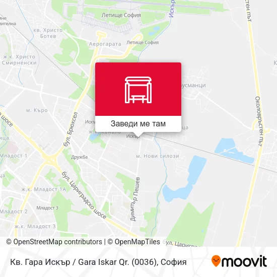 Кв. Гара Искър / Gara Iskar Qr. (0036) карта