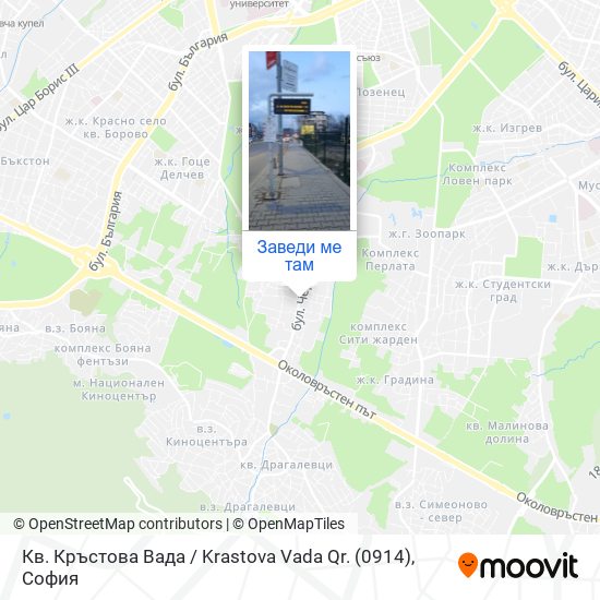 Кв. Кръстова Вада / Krastova Vada Qr. (0914) карта