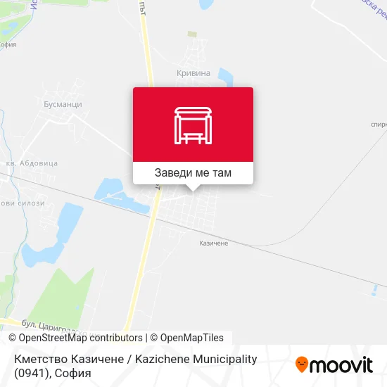 Кметство Казичене / Kazichene Municipality (0941) карта