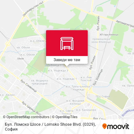 Бул. Ломско Шосе / Lomsko Shose Blvd. (0329) карта